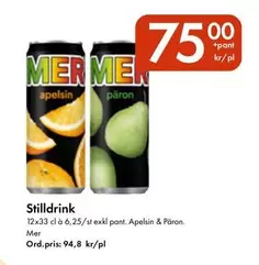 Mer - Stilldrink