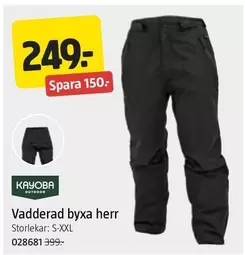 Vadderad byxa herr