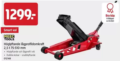 Meec Tools - Höglyftande lågprofildomkraft