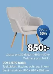 UDSBJERG fåtölj