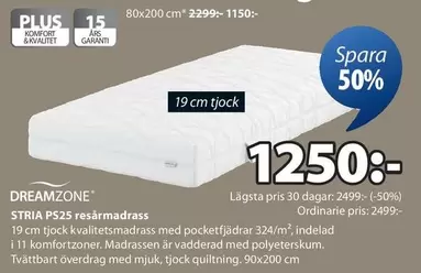 STRIA PS25 resårmadrass