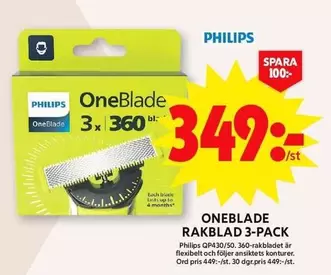 philips - OneBlade Rakblad 3-pack