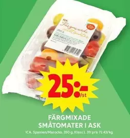 FÄRGMIXADE SMÅTOMATER I ASK