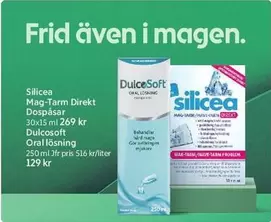 Silicea Mag-Tarm Direkt Dospåsar, Dulcosoft Oral lösning