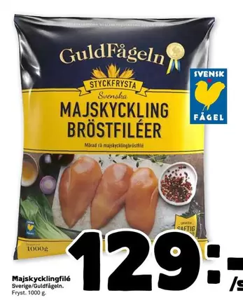 Guldfågeln - MAJSKYCKLING BRÖSTFILÉER