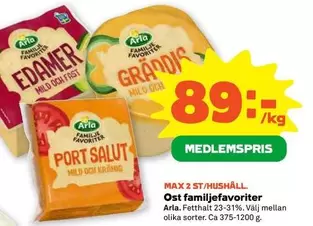Arla - Ost familjefavoriter