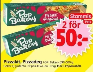 Pop bakery - Pizzakit, Pizzadeg