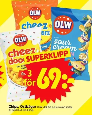 OLW - Chips, Ostbågar