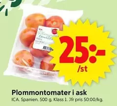 Plommontomater i ask
