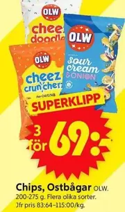 OLW - Chips, Ostbågar