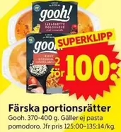 Gooh - Färska portionsrätter