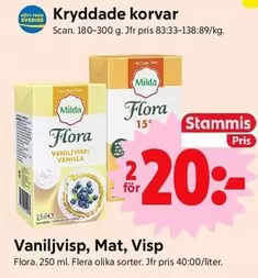 Flora - Vaniljvisp, Mat, Visp