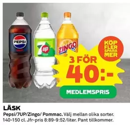 Pepsi - /7UP/Zingo/ Pommac
