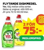 Yes - FLYTANDE DISKMEDEL