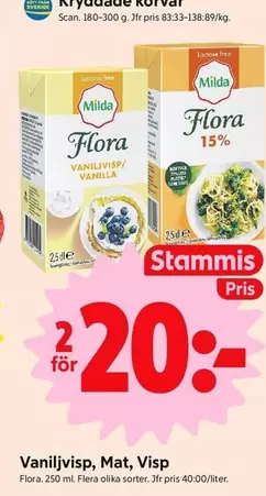 Flora - Vaniljvisp, Mat, Visp