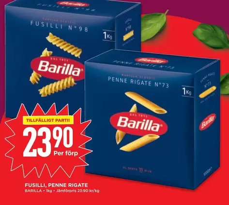 Barilla - FUSILLI, PENNE RIGATE