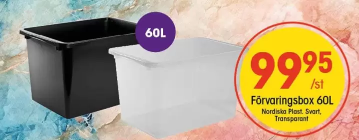 Nordiska Plast - Förvaringsbox 60L
