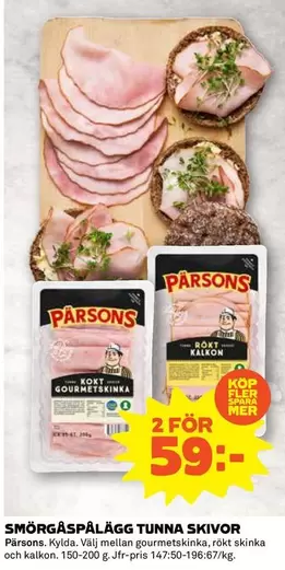 Mer - SMÖRGÅSPÄLÄGG TUNNA SKIVOR