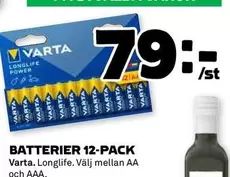 Varta - BATTERIER 12-PACK