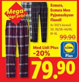 Pyjamasbyxor Flanell