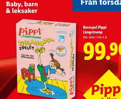 Pippi - Barnspel  Långstrump