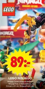 LEGO - NINJAGO Zanes stridrobotrak, Ninjago Kais motorcykelrace