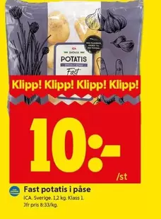 Fast potatis i påse