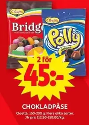 Cloetta - CHOKLADPÅSE