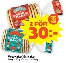 Coop - Vetekaka/rågkaka