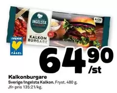 Ingelsta kalkon - Kalkonburgare