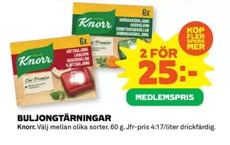 Knorr - BULJONGTÄRNINGAR