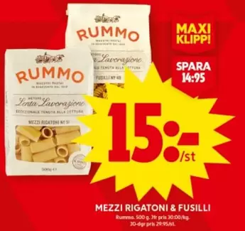 MEZZI RIGATONI & FUSILLI