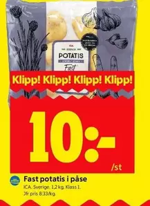 Fast potatis i påse