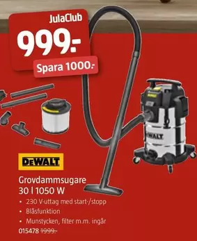Dewalt - Grovdammsugare