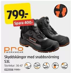 Skyddskängor med snabbsnörning S3L