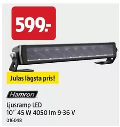 Hamron - Ljusramp LED 10" 45 W 4050 lm 9-36 V