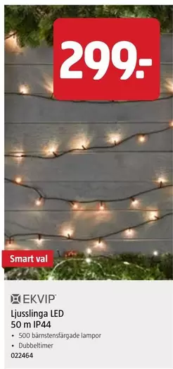 Smart - Ljusslinga LED 50 m IP44