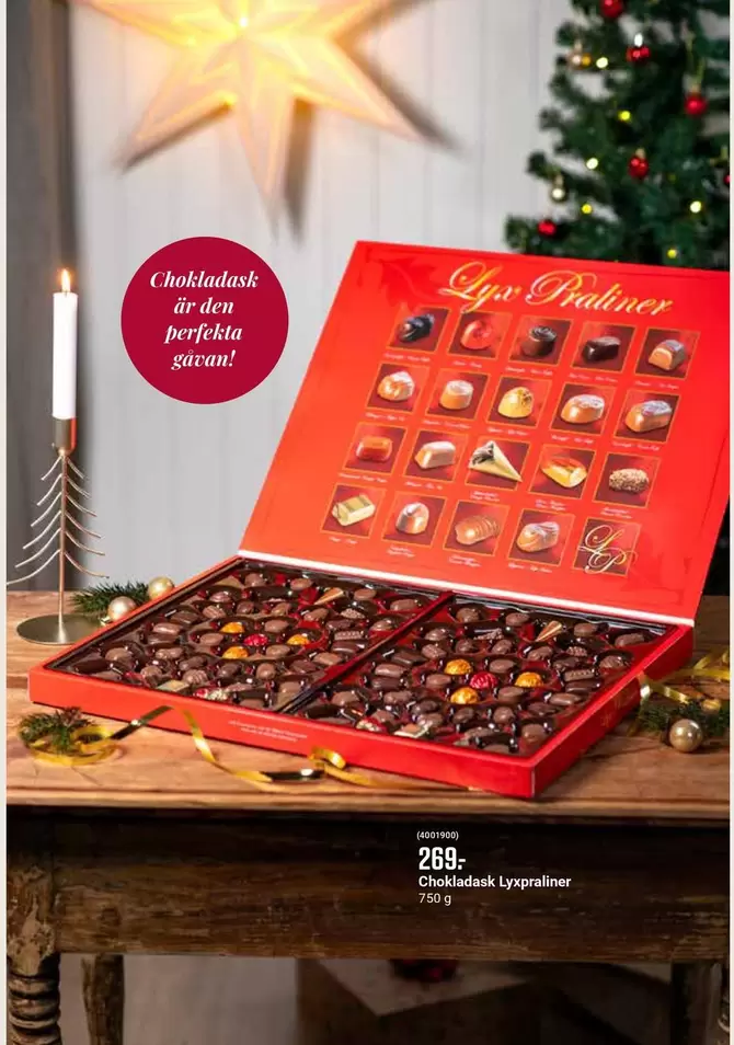 Chokladask Lyxpraliner