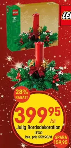 LEGO - Julig Bordsdekoration