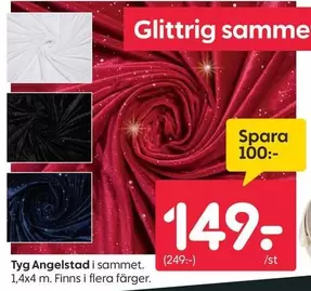 Tyg Angelstad i sammet