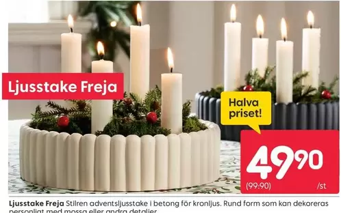 Kronljus - Ljusstake Freja