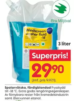Extra - Spolarvätska, färdigblandad
