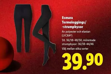 Termoleggings/ -strumpbyxor