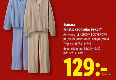 Finstickad tröja/byxor*