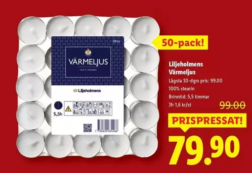 Liljeholmens - Värmeljus