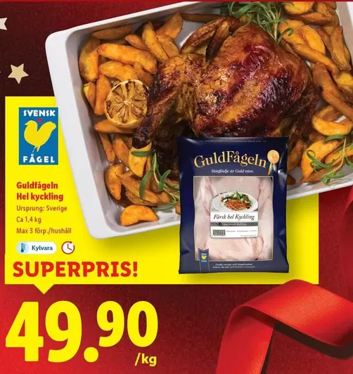 Guldfågeln - Hel kyckling