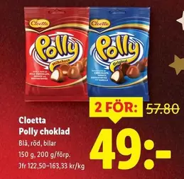 Cloetta - Polly choklad
