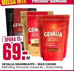gevalia - SNABBKAFFE