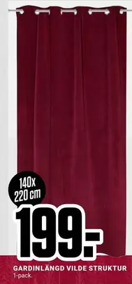 GARDINLÄNGD VILDE STRUKTUR