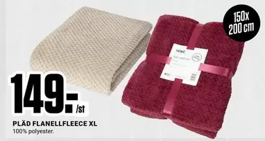 PLÄD FLANELLFLEECE XL